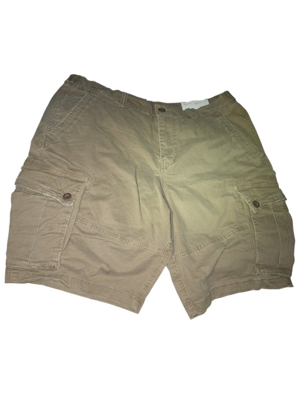 American Eagle Flex Lived-In Cargo Short in Khaki Hits At Knee NWT SIZE 36
